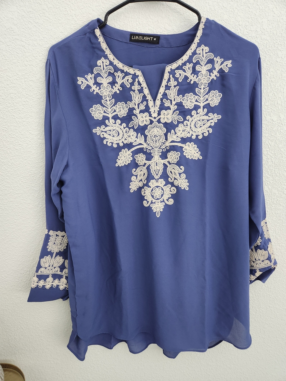 2 Piece Embroided Cord Set